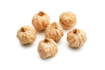 Dried Chickpeas on White Background