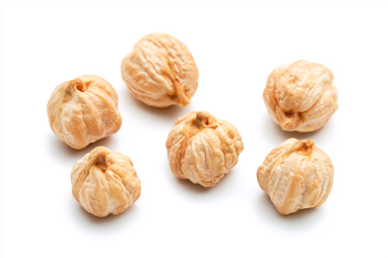 Dried Chickpeas on White Background