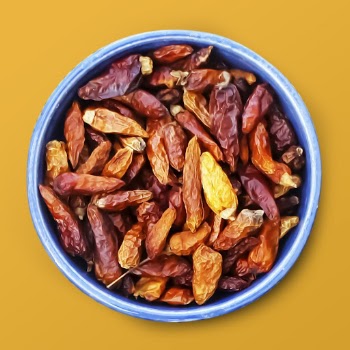 Dried chili in a bowl, | Free PSD - rawpixel