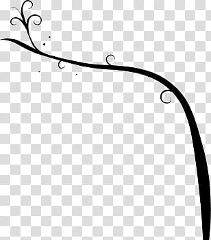 Dried Flowers Brushes, black line illustration transparent background PNG clipart
