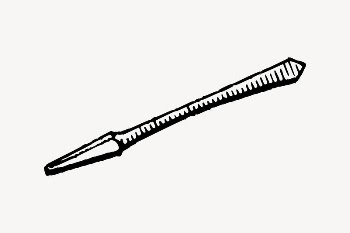 Drill bit clipart, vintage illustration | Free Vector Illustration - rawpixel