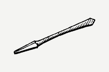 Drill bit collage element, black | Free PSD Illustration - rawpixel