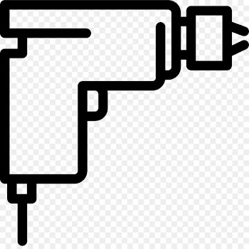 Drill bit Tool Vector graphics Illustration - drills outline 