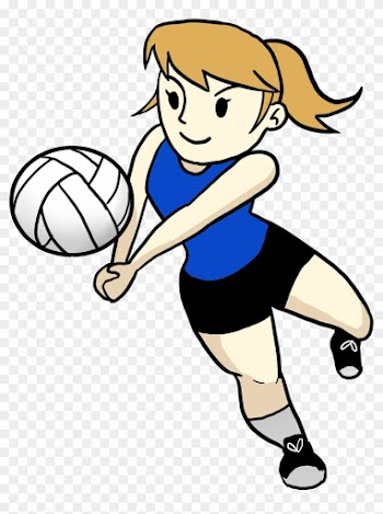 Drills Will Be Designed To Improve Weakness - Cartoon Girl Playing Volleyball