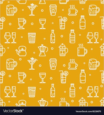  					Drink Background for Bar Restaurant vector image														