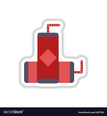 Drink icon in paper sticker vector image