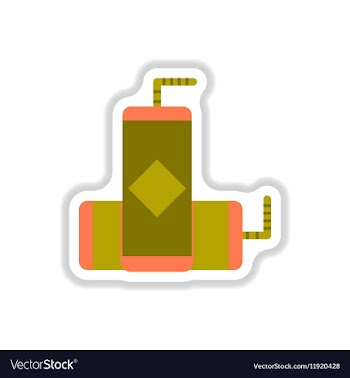 Drink icon in paper sticker vector image