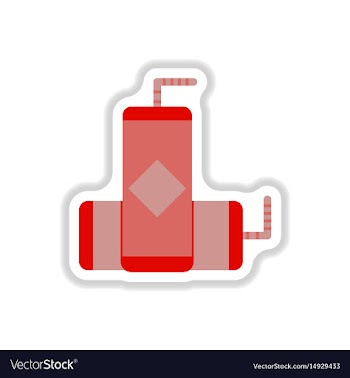 Drink icon in paper sticker vector image