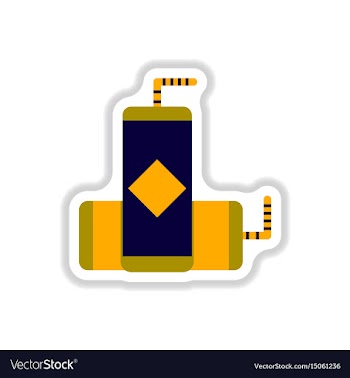 Drink icon in paper sticker vector image