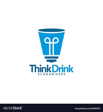 Drink thing logo template drink formula logo vector image