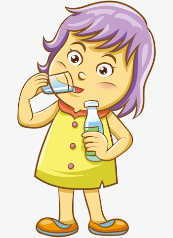 Drinking Girl, Character, Child, Medicine #373358 - Clipartimage.com