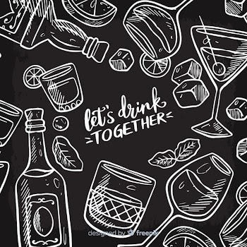 Drinks background Free Vector
