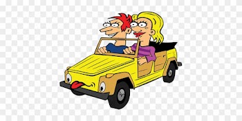 Driving, Drive, Two People, Couple - Drive Off Phrasal Verb