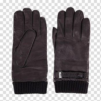 Driving glove Hugo Boss Knitting Hat, Coffee color knitted gloves transparent background PNG clipart