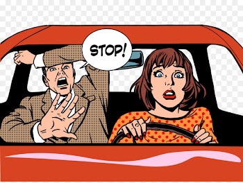 Driving Pop art Royalty-free Illustration - Driving people 