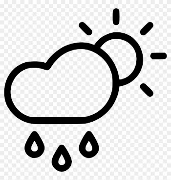 Drizzle Cloud Day Daytime Sun Rainfall Comments - Waking Up Clipart Black And White
