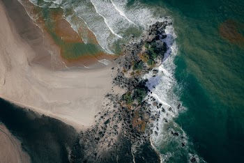 Drone Footage of a Beach