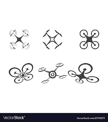 Drone logo vector image