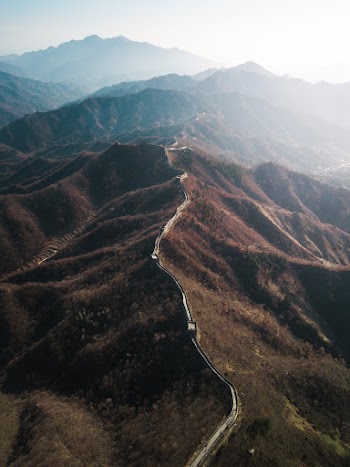 Drone Photography of the Great Wall of China