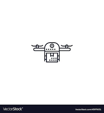 drone shipping creative icon from delivery icons