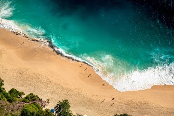 Drone Shot of Beach Shore