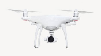 Drone sticker, technology collage element | Free PSD - rawpixel