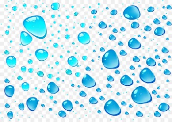 Drop Blue - Blue water drops vector material 