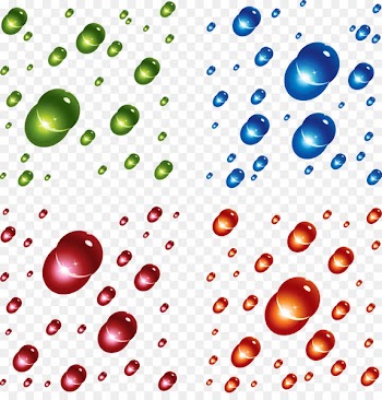 Drop Bubble Transparency and translucency - Shiny transparent water drops Free Vector pull 