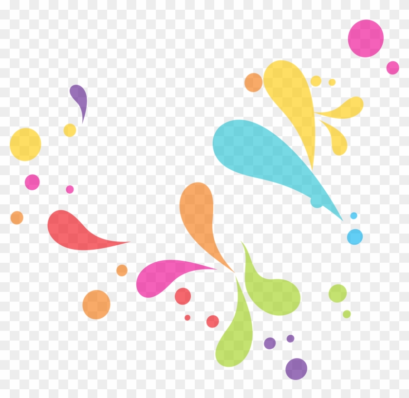 Drop Color Clip Art - Gotas De Agua De Colores Png