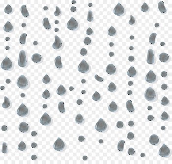 Drop Motif Pattern - Gray water droplets pattern 