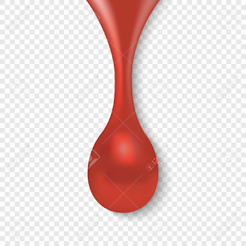 Drop Of Blood Isolated On Transparent Background Royalty Free ...