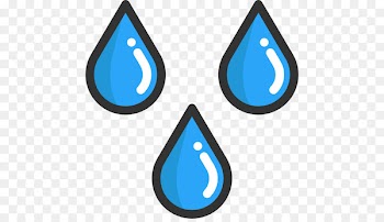 Drop Rain Icon - Blue water drop 