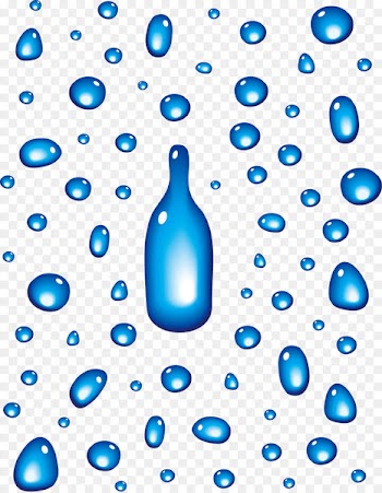 Drop Transparency and translucency Clip art - Blue water droplets vector 