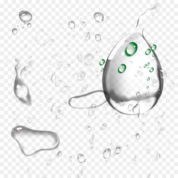 Drop Transparency and translucency - Transparent water droplets 