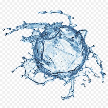 Drop Water Bubble - Dynamic blue drops 
