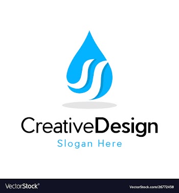 Drop water energy creative business logo vector image