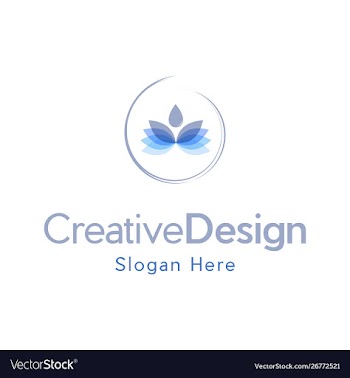 Drop water lotus creative naturally logo vector image