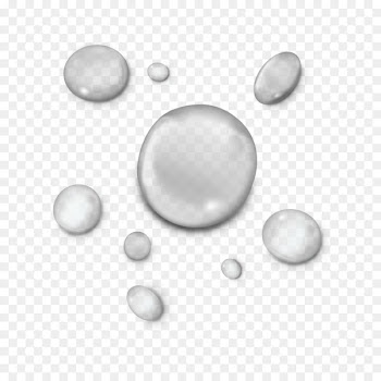 Drop Water Transparency and translucency - Vector realistic water droplets 