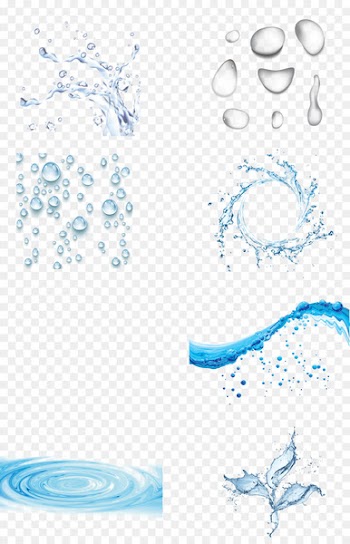 Drop Water - Vector water drops splash of water 