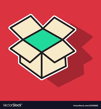 Dropbox color icon realistic icon or logo sticker vector image