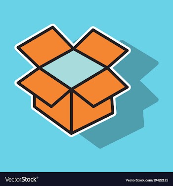 Dropbox color icon realistic icon or logo sticker vector image