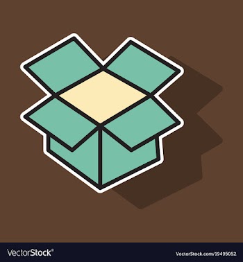 Dropbox color icon realistic icon or logo sticker vector image