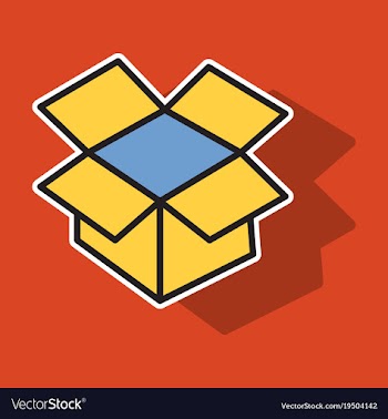 Dropbox color icon realistic icon or logo sticker vector image