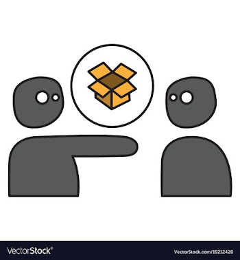 Dropbox color icon realistic icon or logo vector image