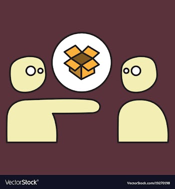 Dropbox color icon realistic icon or logo vector image