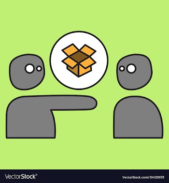 Dropbox color icon realistic icon or logo vector image
