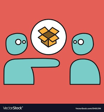 Dropbox color icon realistic icon or logo vector image