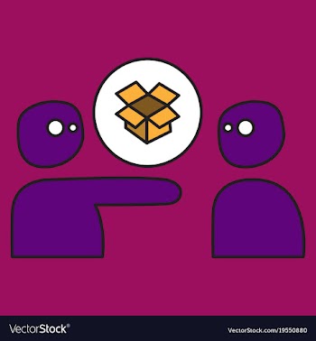 Dropbox color icon realistic icon or logo vector image