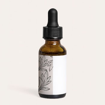 Dropper bottle with minimal floral | Free Photo - rawpixel