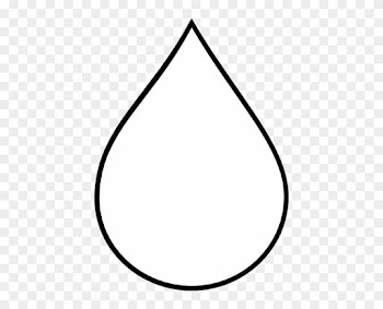 Drops Clipart Teardrop Shape - Rain Drop Coloring Page